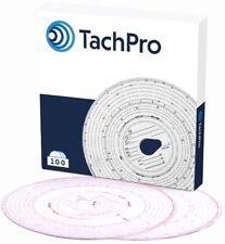 TACHPRO 125 KMH BLACK NUMBERED ANALOGUE TACHOGRAPH CHARTS