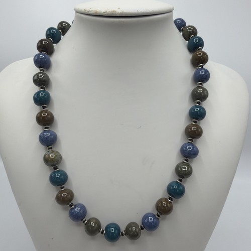 Kazuri necklace features blue - kazuri,