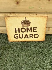 Home Guard WW2 Steel Sign 12 x