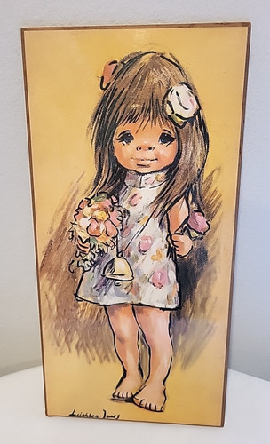 Vtg 60s big eyes art - big,