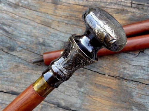 Antique brass victorian handle - antique,
