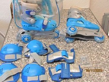 Childs 3 wheeled boot skates.