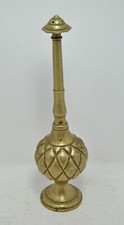 Antique brass holy water - brass,