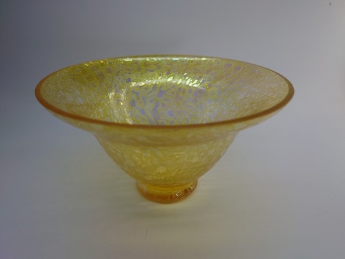 Oil spot heron glass