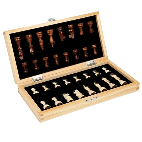 Wooden chess set - wooden, set,
