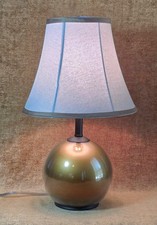 Shimmering Gold Sphere Lamp