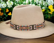 Western Seed Beaded Hat Band
