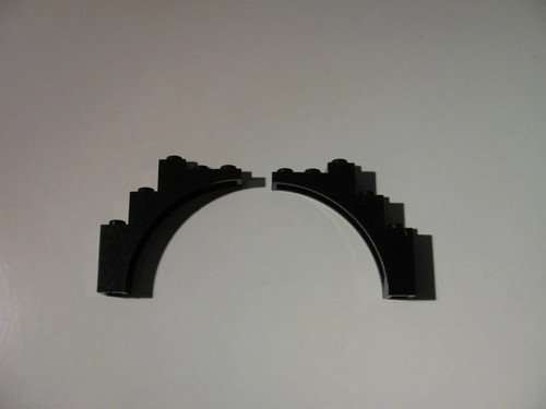 Lego black arch 1x5x4 - 2x,