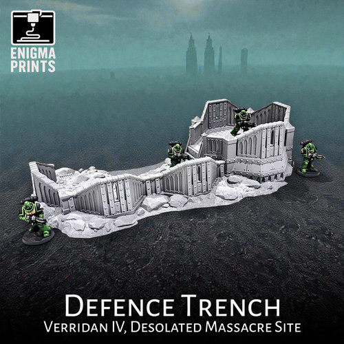 Defence trench 28mm 3d - trench,