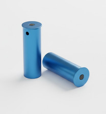 PAIR 12 BORE GAUGE SNAP CAPS METAL HAMMER / PIN REST ALUMINIUM SHOTGUN  