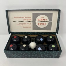 Vintage Bocce Ball Set B&A