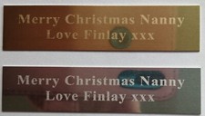 1 x ENGRAVED SELF-ADHESIVE