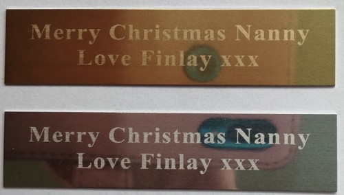 Engraved self adhesive - x,