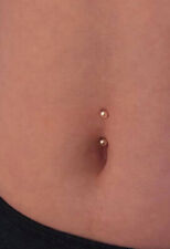 Navel Ball Ended Curved Bar Stud Small Belly Button Stud  Navel Bar 8mm