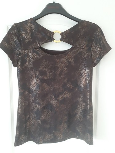 Ladies snakeskin look top - snakeskin,