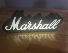 Marshall Light Box Sign LED USB Music Amp Guitar Man Cave Display Brand New