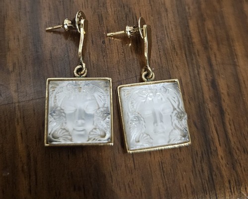 Earrings lalique masque - masque, de