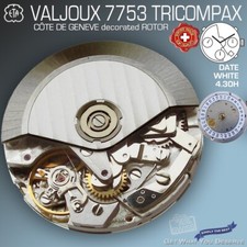 MOVEMENT ETA VALJOUX 7753 AUTOMATIC CDG ROTOR DECORATED, TOP GRADE  CHRONOGRAPH,