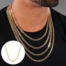 Gold Curb Link Chain Lobster