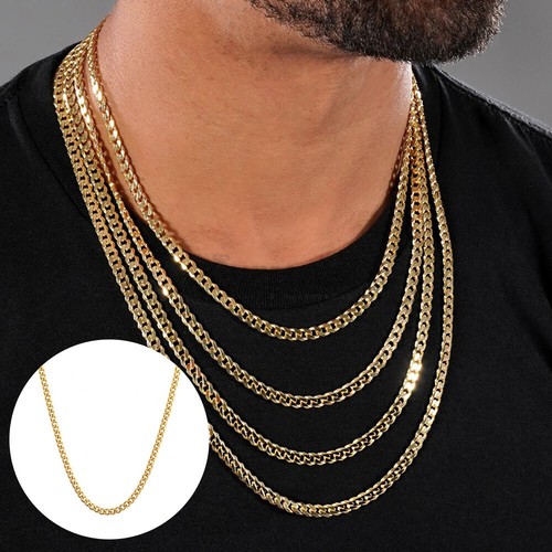 Gold curb link chain lobster - gold,