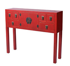 China Console Red Wall Side Table Feng Shui Furniture Sideboard Dresser New
