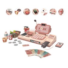 Cash Register  Set for Kids Ages 3+ with  Calculator Microphone R0D5