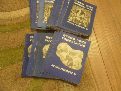Ipswich town home programmes - town,