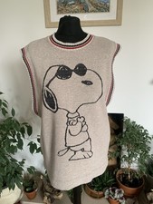 Snoopy Zara Jumper Tank Top Peanuts - Size Small - Oversized Pullover