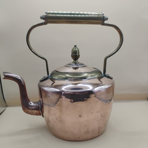 Vintage copper kettle with - vintage,