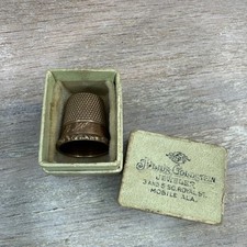Antique 9 K Gold Thimble Size