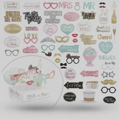 Wedding photo booth props - photo,