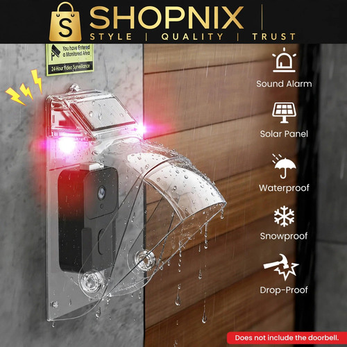 Anti theft doorbell bracket - anti,