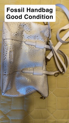 Fossil cream and gold - cream, handbag