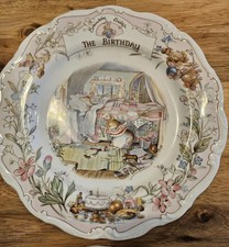 Royal Doulton Brambly Hedge Plate - The Birthday - 1987- excellent condition