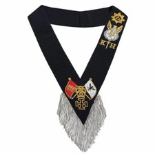 Masonic Regalia-ROSE CROIX- MASONIC ROSE CROIX 30TH DEGREE HAND EMBROIDERED SASH