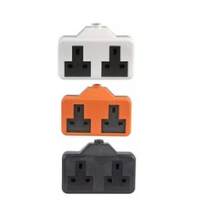 2 Gang Rubber Plug Socket