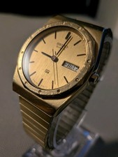 Seiko Quartz Mens Watch Gold