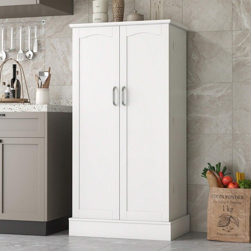 White mdf freestanding kitchen - mdf,