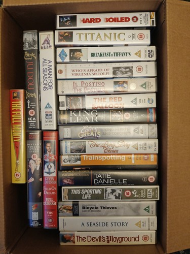 Box vhs videos - of, bundle