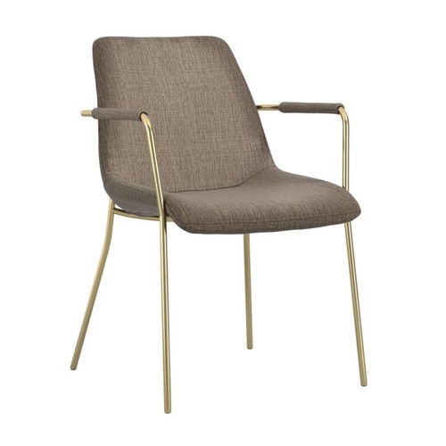 Taupe velvet seat - velvet,