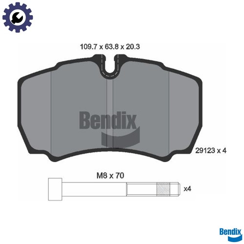 Brake pad set disc - brake,