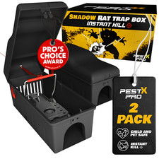 Pest X Pro Rat Trap Box Mouse Rodent Poison Station Killer Pest Control UK
