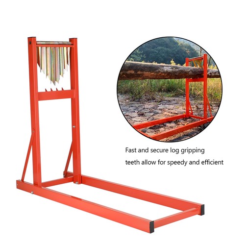 Log stand chainsaw saw - chainsaw,