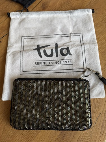 Tula small beaded zip pouch - tula,