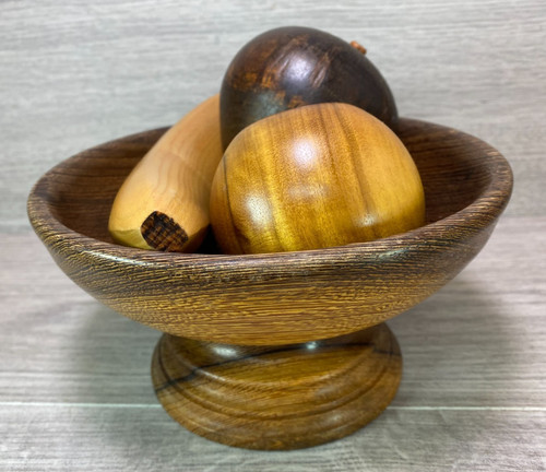 Walnut wood hand turned - hand,