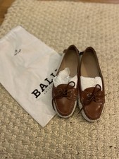 Bally Switzerland Leather Flat Ladies Shoes Worn once Size Uk 5.5/EU 38.5
