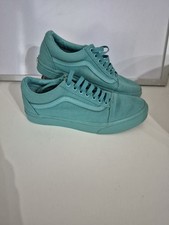 Vans Off The Wall - Turquoise Blue Trainers - Size 6 UK