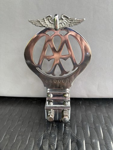 Vintage chrome car badge - chrome,