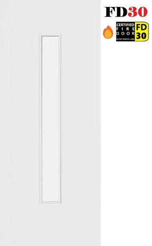 Premdor primed white midglass - white,