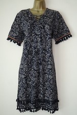 NEXT NAVY IVORY PAISLEY JERSEY